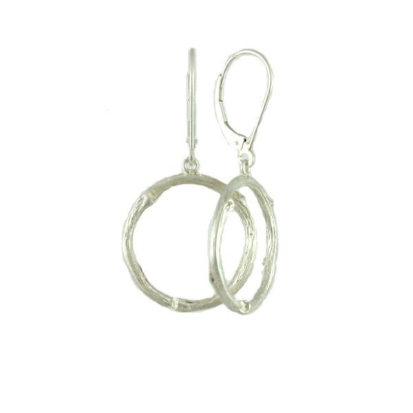 Willow Twig Circle Earrings