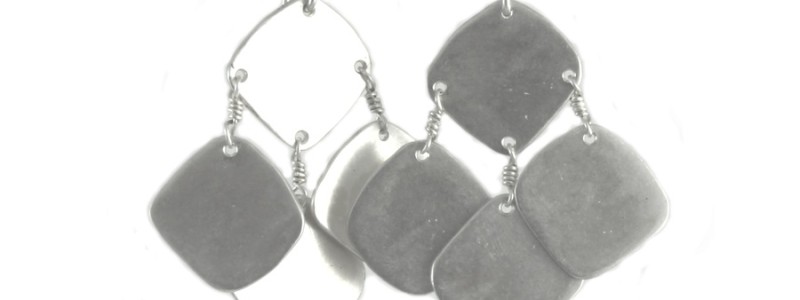 Four Square Design Earrings