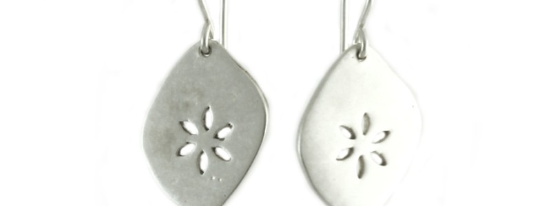 Pierced Flower Earrings