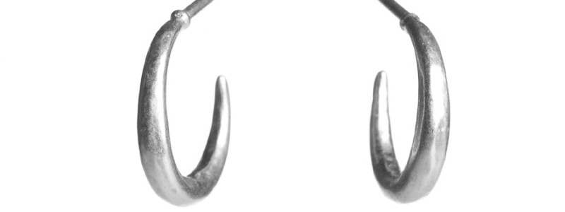 Crescent Hoop Earrings