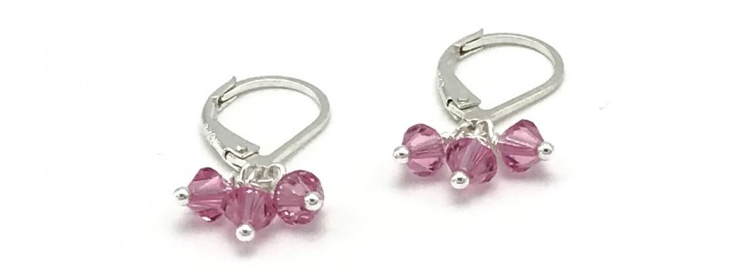 Crystal-earrings-cluster-rose