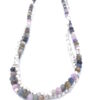 Sapphire multicolour layered with Polygon Necklace