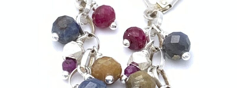 Sapphire-multicolour-earrings