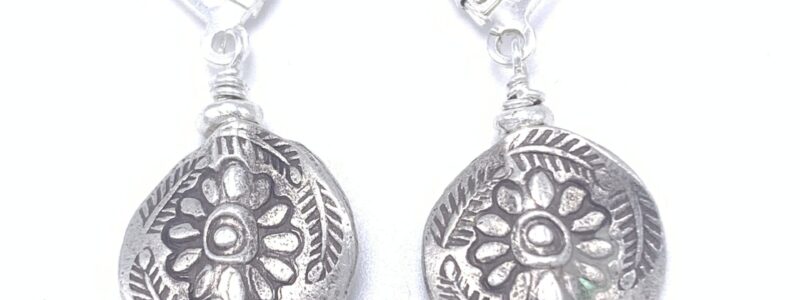 Bloom-silver-earrings